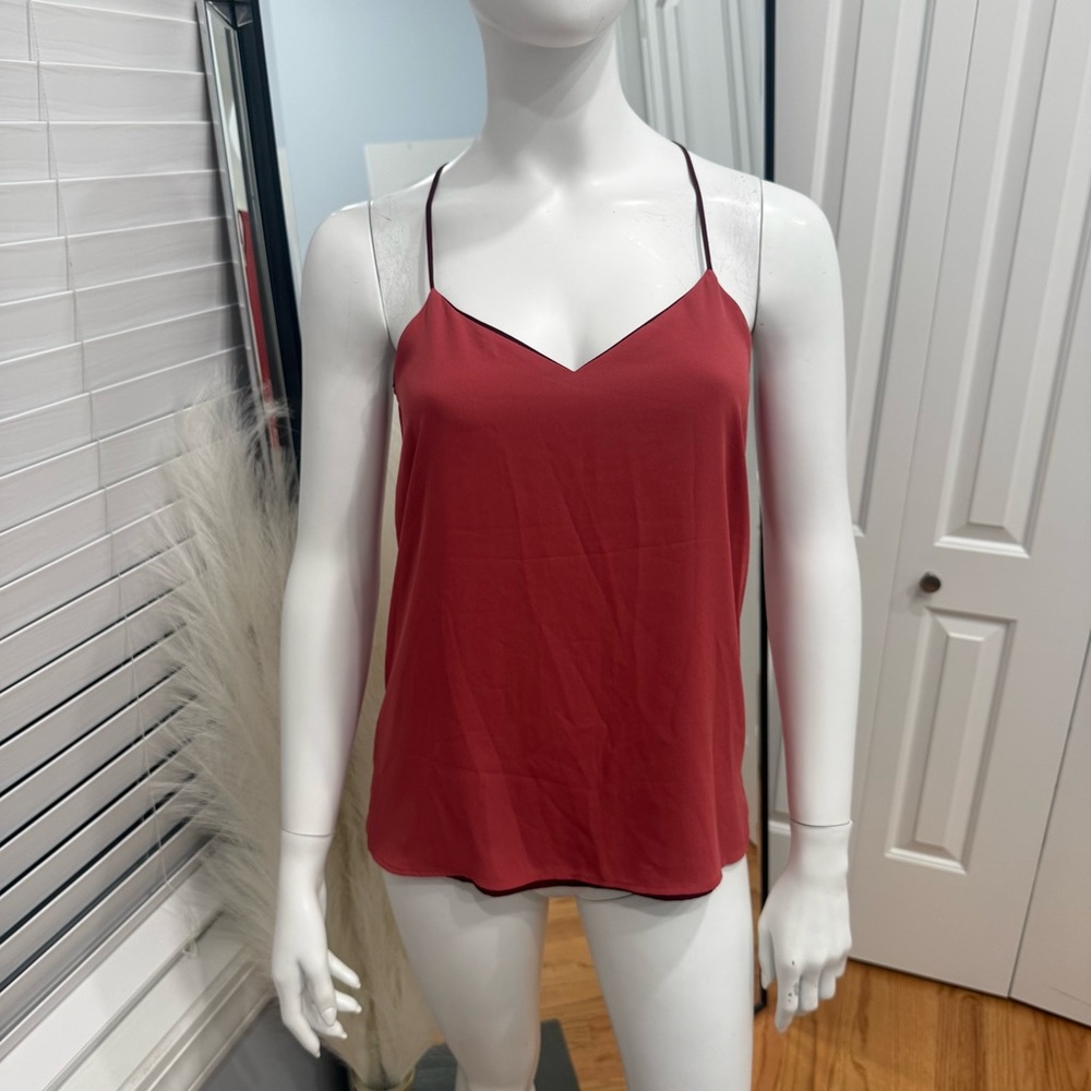 Express Women's Burgundy Camisole Top